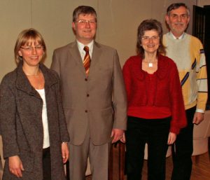 Von links: Maria Rammert, Dr. Wolfgang Vahle, Sigrid v. Pock, Ludger Kock